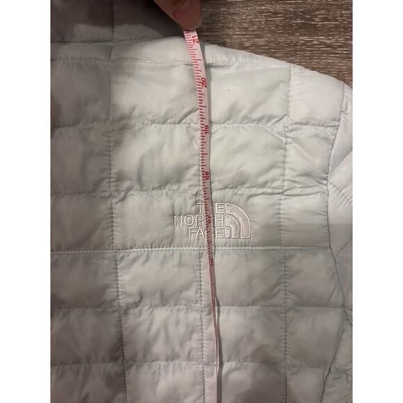 The North Face Jacket Girls Thermoball Quilted Outdoor Light Green S 7/8 - Picture 10 of 11